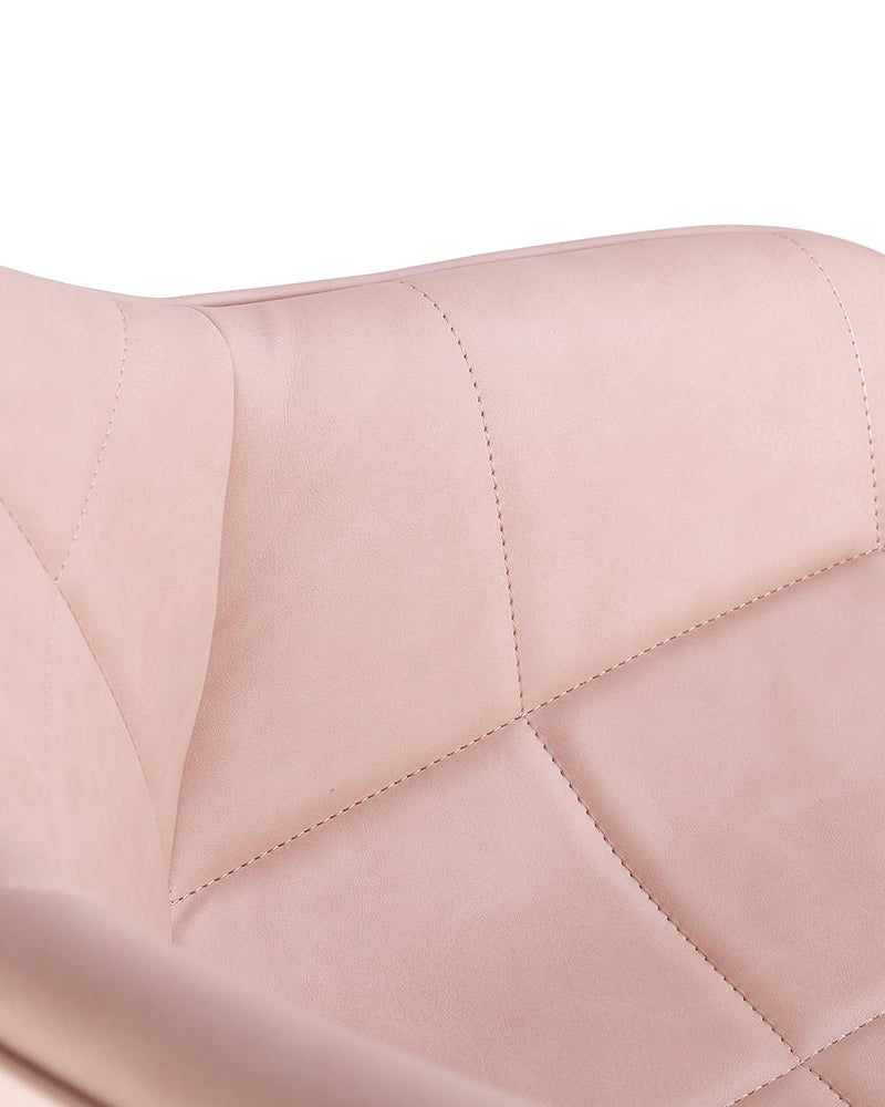 Rosie Blush - Pink hairdressing chair - Black cross base